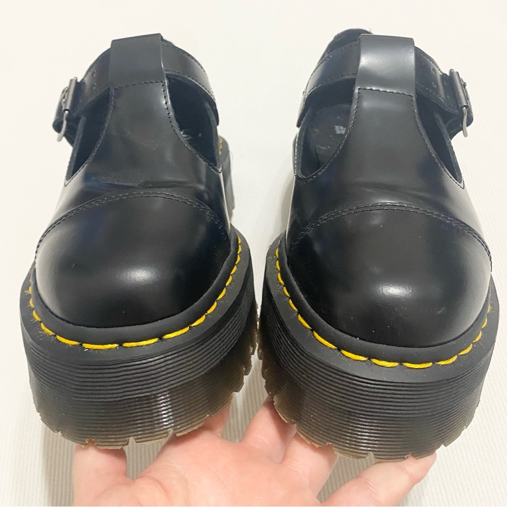 Dr. Martens Bethan Mary Jane Platform Black Leather Shoes - Picture 4 of 8